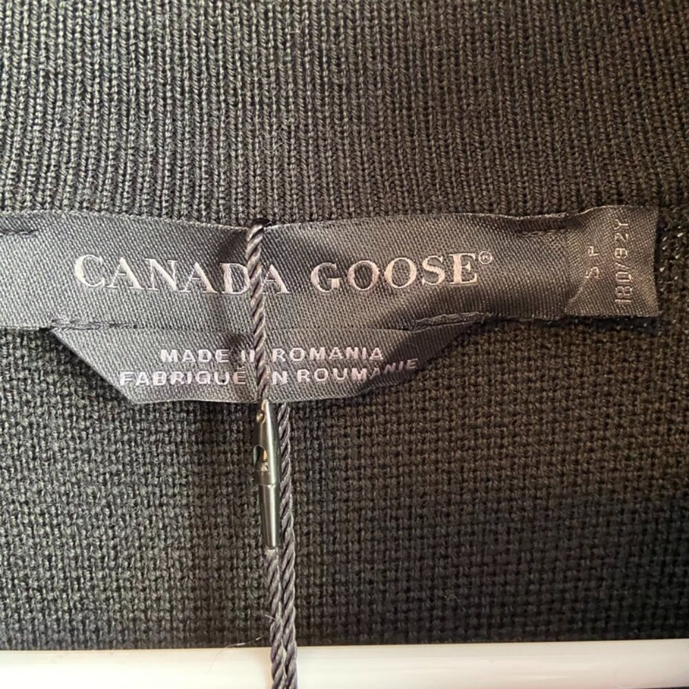NWT Canada Goose Black Classic Stormont Quarter Zip Sweater - Picture 3 of 11